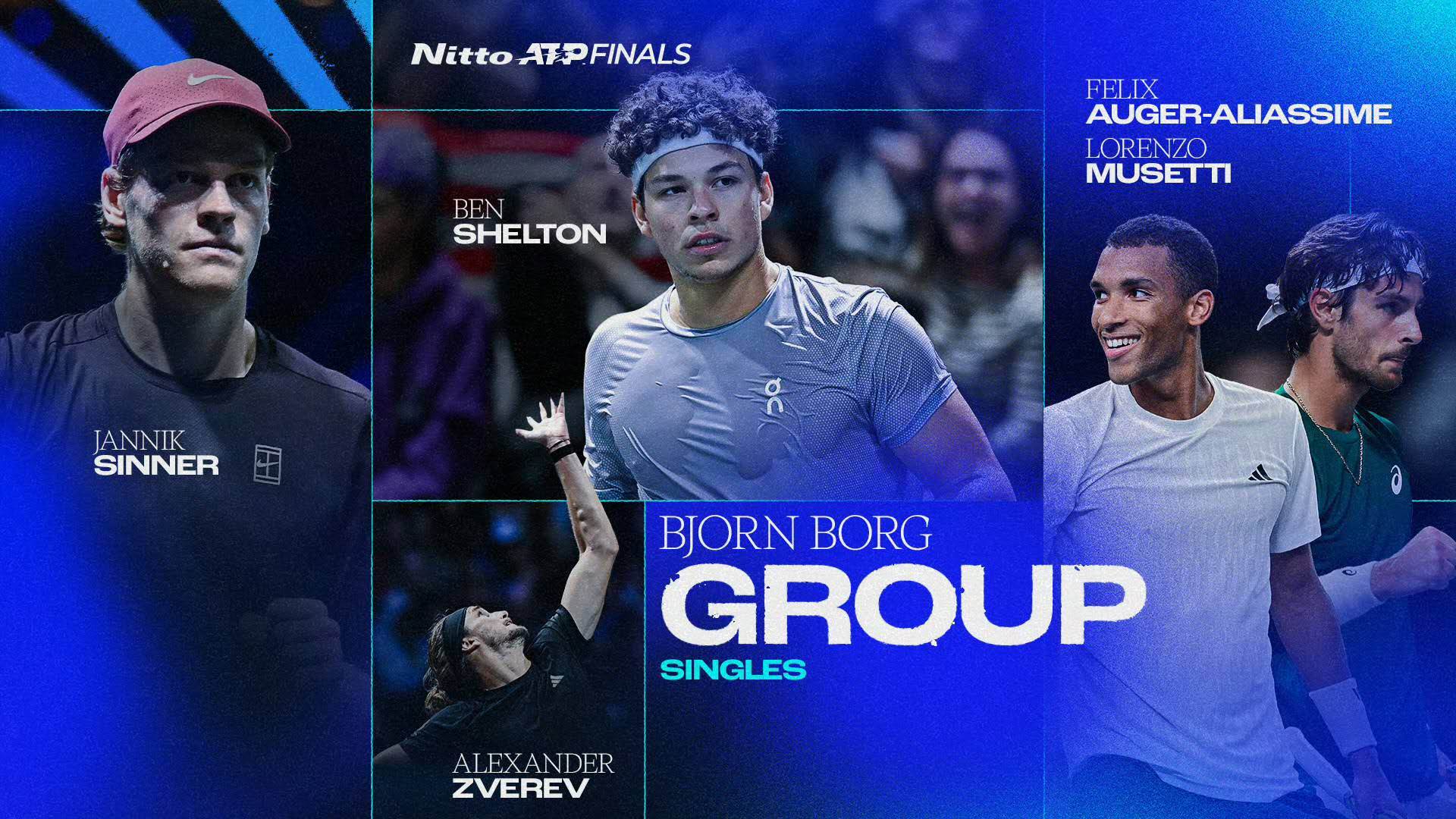 年终总决赛分组揭晓:阿卡德约同组,辛纳一枝独秀!