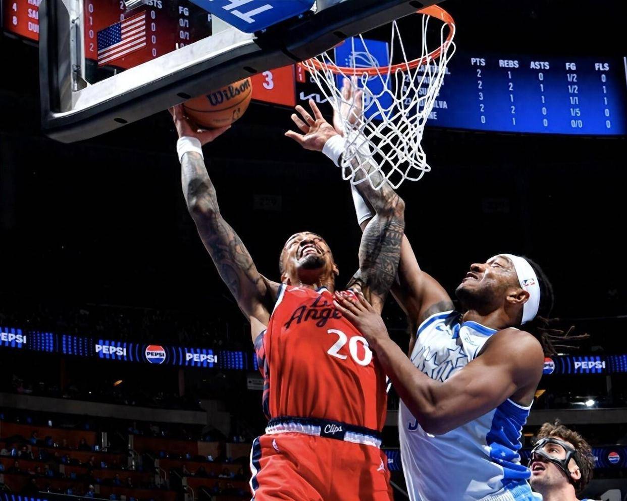 泰伦卢又(yòu)整活(huó)了，五(wǔ)老阵容被(bèi)魔术打败，哈登獨(dú)砍24分也带不动快船