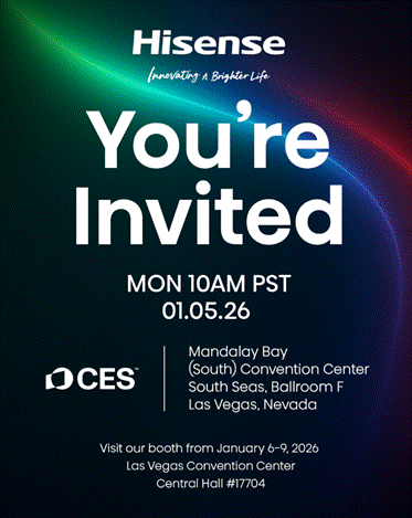 CES 2026前瞻(zhān)：海信(xìn)将发布全新一代(dài)RGB-Mini LED技術(shù)，再次(cì)领先一代(dài)