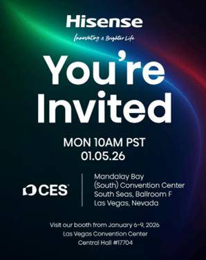 曝！海信將(jiāng)携全新一(yī)代RGB-Mini LED电视亮(liàng)相(xiāng)CES 2026，再次領(lǐng)先一(yī)代